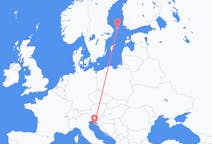 Flights from Pula, Croatia to Mariehamn, Åland Islands