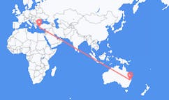 Flyreiser fra Armidale, Australia til Samos, Hellas