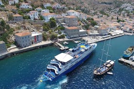 Crucero de un día en las islas Hydra-Poros-Aegina con música en vivo Baile y almuerzo buffet