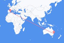 Flyrejser fra Byen Newcastle, Australien til Alicante, Spanien