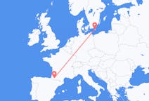 Flights from Pau, Pyrénées-Atlantiques, France to Bornholm, Denmark