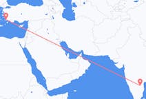 Flyreiser fra Kadapa, India til Bodrum, Tyrkia