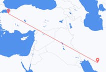 이란 쉬라즈에서 출발해 터키 부르사로(으)로 가는 항공편