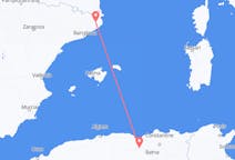 Flyreiser fra Sétif, Algerie til Girona, Spania