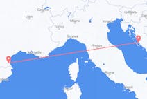 Flyreiser fra Zadar, Kroatia til Perpignan, Frankrike
