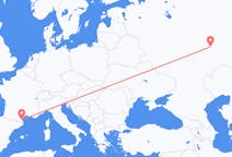 ตั๋วเครื่องบินจากเมืองอูลยานอฟสค์ไปยังเมืองแปร์ปีญ็อง