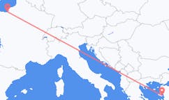 Flyg från Deauville till Mytilene