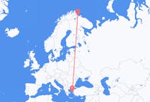 Flights from Kirkenes, Norway to Chios, Greece