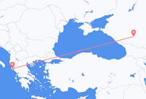 Flyreiser fra Mineralnye Vody, Russland til Korfu, Hellas