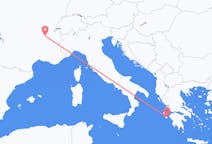 ギリシャのから ザキントス島、フランスのへ リヨンフライト