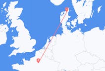 Flights from Paris in France to Aalborg in Denmark