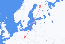 フィンランド、 カヤーニより、フィンランド、プラハ行き行きのフライト