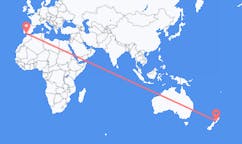 Flyrejser fra Palmerston North, New Zealand til Jerez, Spanien