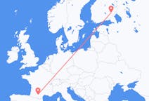 Flyg från Nyslott, Finland till Toulouse, Frankrike