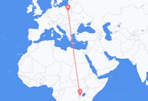 Flyg från Kigali, Rwanda till Warszawa, Polen