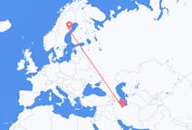 Flyreiser fra Teheran, Iran til Umeå, Sverige