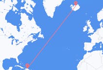Vluchten van Puerto Plata, de Dominicaanse Republiek naar Akureyri, IJsland