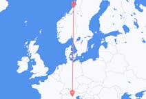 Flights from Namsos, Norway to Verona, Italy