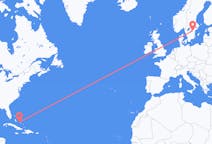 Flyrejser fra George Town, Bahamas til Linköping, Sverige