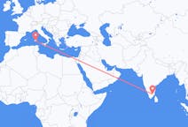 Flights from Tiruchirappalli, India to Cagliari, Italy