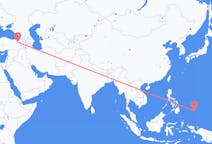 Flyg från Koror, Palau till Erzurum, Turkiet
