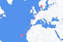 Flyrejser fra São Vicente, Kap Verde til Aalborg, Danmark