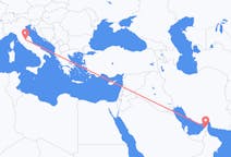 Flights from Ras al-Khaimah, United Arab Emirates to Perugia, Italy