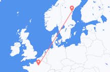 Flyreiser fra Sundsvall, Sverige til Paris, Frankrike