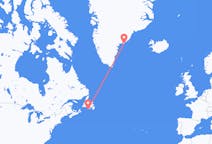 เที่ยวบิน จาก Saint-Pierre, แซงปีแยร์และมีเกอลง ไปยัง Kulusuk, กรีนแลนด์