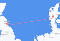 Flyreiser fra Durham, England, England til Billund, Danmark