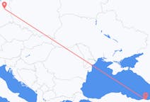 出发地 德国出发地 柏林目的地 土耳其特拉布宗的航班