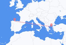 Voli da Santiago del Monte, Spagna a Lemnos, Grecia