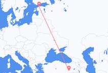Loty z Tallinn, Estonia do Diyarbakiru, Turcja