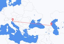 Fly fra Makhatsjkala til Trieste