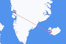 Vols depuis la ville d'Uummannaq vers la ville de Reykjavik