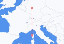 Flyreiser fra Frankfurt, Tyskland til Ajaccio, Frankrike