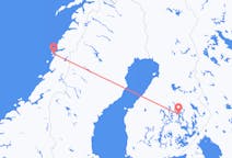 Flyg från Sandnessjøen, Norge till Kuopio, Finland