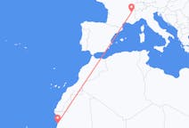 Fly fra Nouakchott til Chambéry
