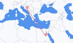 Lennot Luxorista, Egypti Mostariin, Bosnia ja Hertsegovina