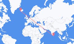Flyreiser fra Hambantota, Sri Lanka til Reykjavik, Island