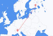 Flug frá Lappeenranta, Finnlandi til Mílanó, Ítalíu