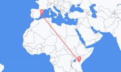 Flights from Amboseli National Park to Ibiza