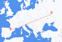 Flights from Kursk, Russia to Zaragoza, Spain