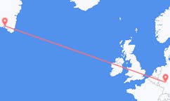 出发地 格陵兰纳萨克目的地 德国法兰克福的航班