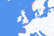 Flights from Førde, Norway to Asturias, Spain