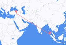 Flyrejser fra Banda Aceh, Indonesien til Malatya, Tyrkiet