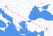 Flyg från Zagreb till Gaziantep