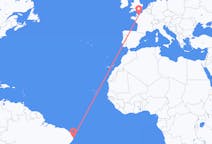 Flights from Recife, Brazil to Caen, France