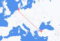 Flyreiser fra Kütahya, Tyrkia til Bremen, Tyskland