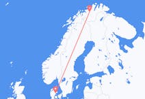 Vluchten van Alta, Noorwegen naar Århus, Denemarken